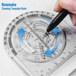 Geometric Art Design Architect Ruler