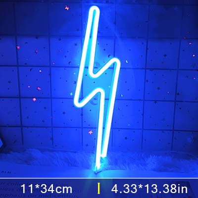 Led Lightning Neon Sign Wall Decor