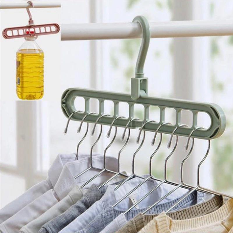 Adjustable Folding Magic Multi Hooks Hanger - Image 0