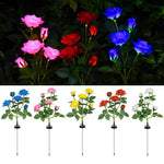 LED Solar Rose Decorative Light