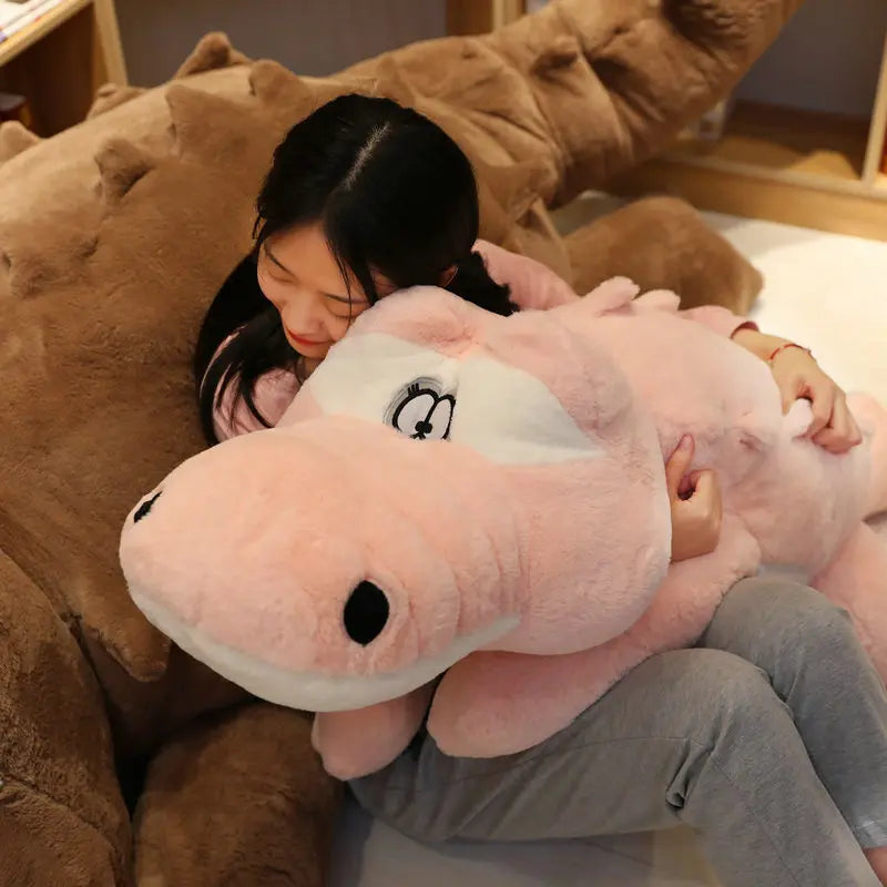 Jumbo Crocodile Stuffed Animal Pillow - Image 4