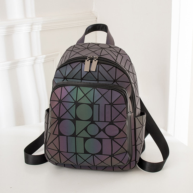 Rainbow Rise Luminous Holographic Backpack