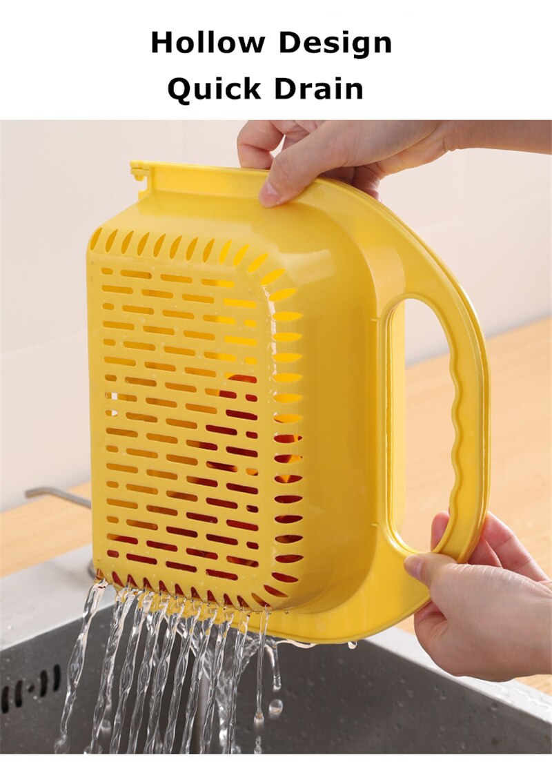 Collapsible Fruit Vegetable Drain Basket - Image 1