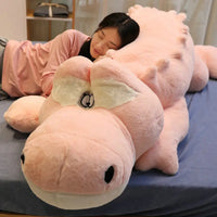 Jumbo Crocodile Stuffed Animal Pillow - Image 2