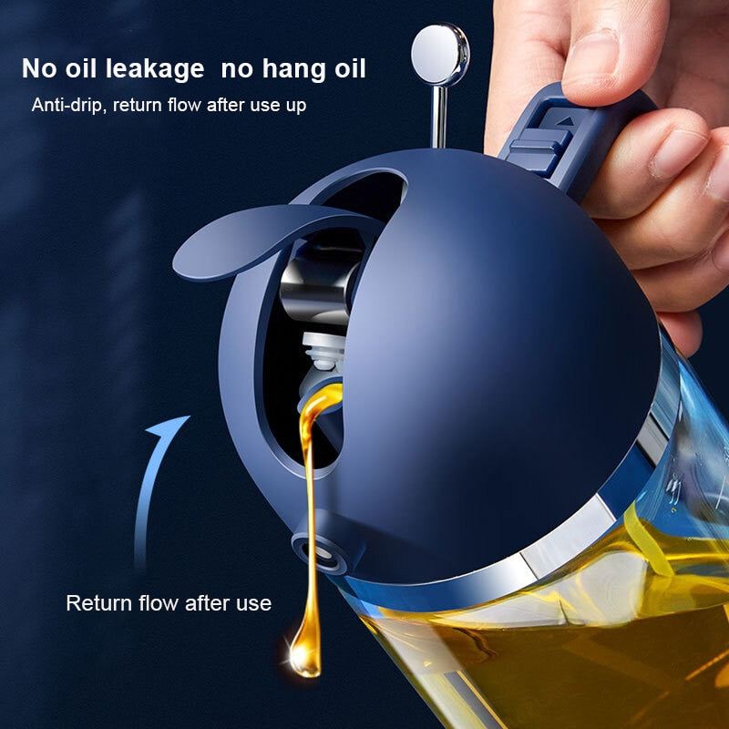 2in1 Oil Spray Dispenser Bottle