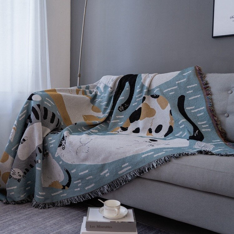 Vintage Pumpkin Sofa Cover Blanket - Image 8