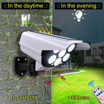 Solar Motion Sensor Dummy Security Camera Light