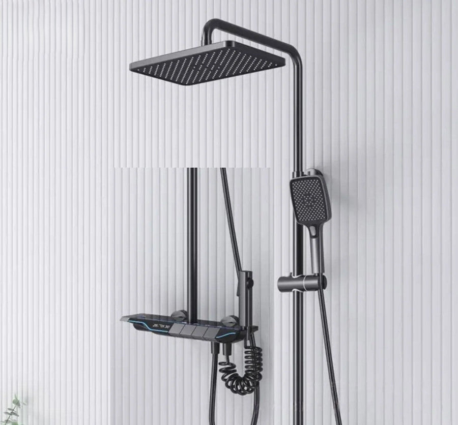 Full Copper Digital Display Piano Key Shower Set - Image 8