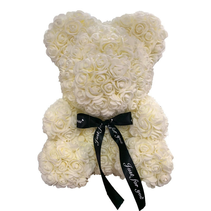 Artificial Rose Flowers Teddy Bear - Image 14