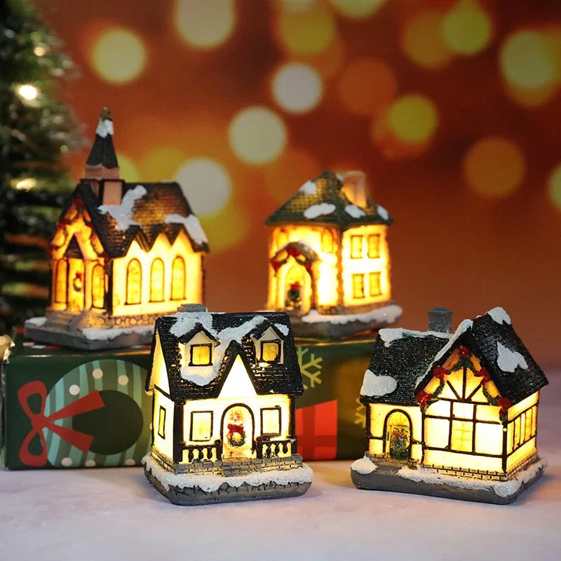 Winter Dreams LED Christmas House Figurines - Image 2