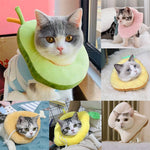 Soft Avocado-Shaped Pet Healing Collar