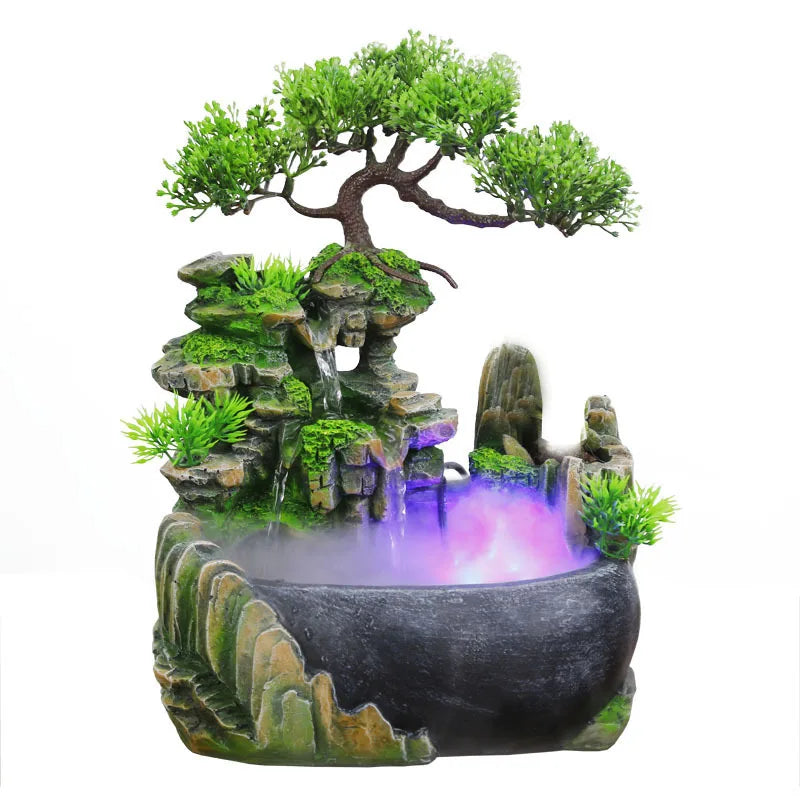 LED Waterfall Color-Changing Relaxing Fountain - Image 5