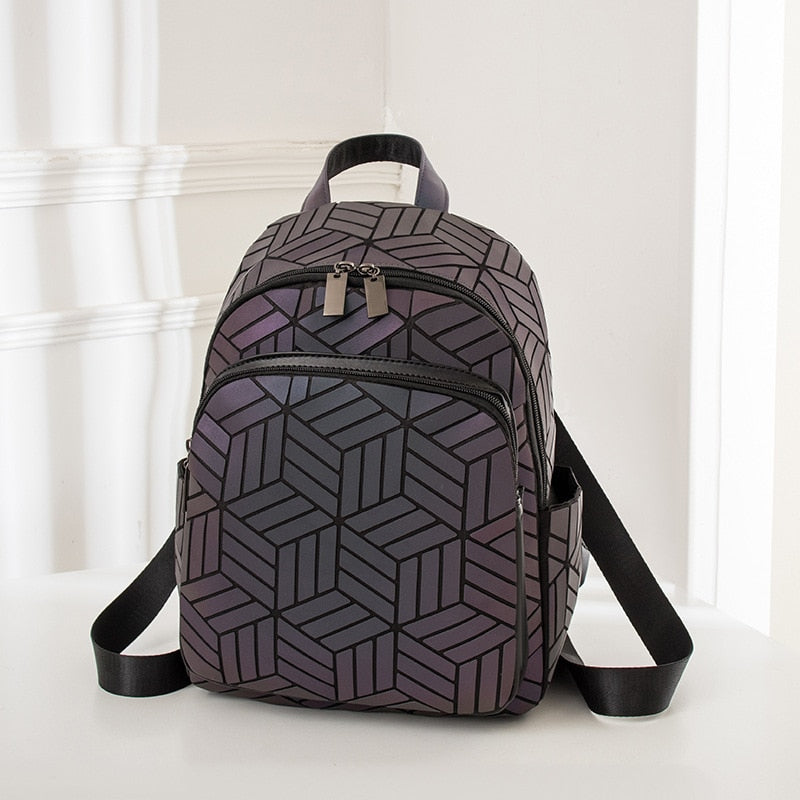 Rainbow Rise Luminous Holographic Backpack