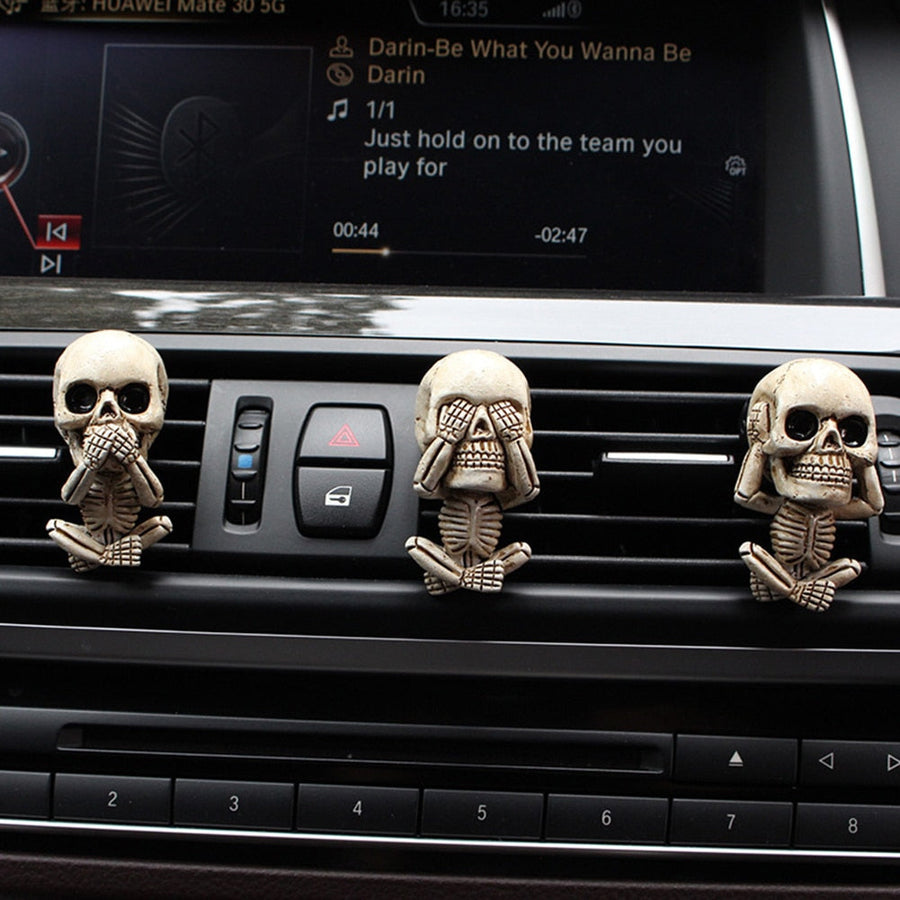 Creative Flower Skull Car Air Freshener - Image 1