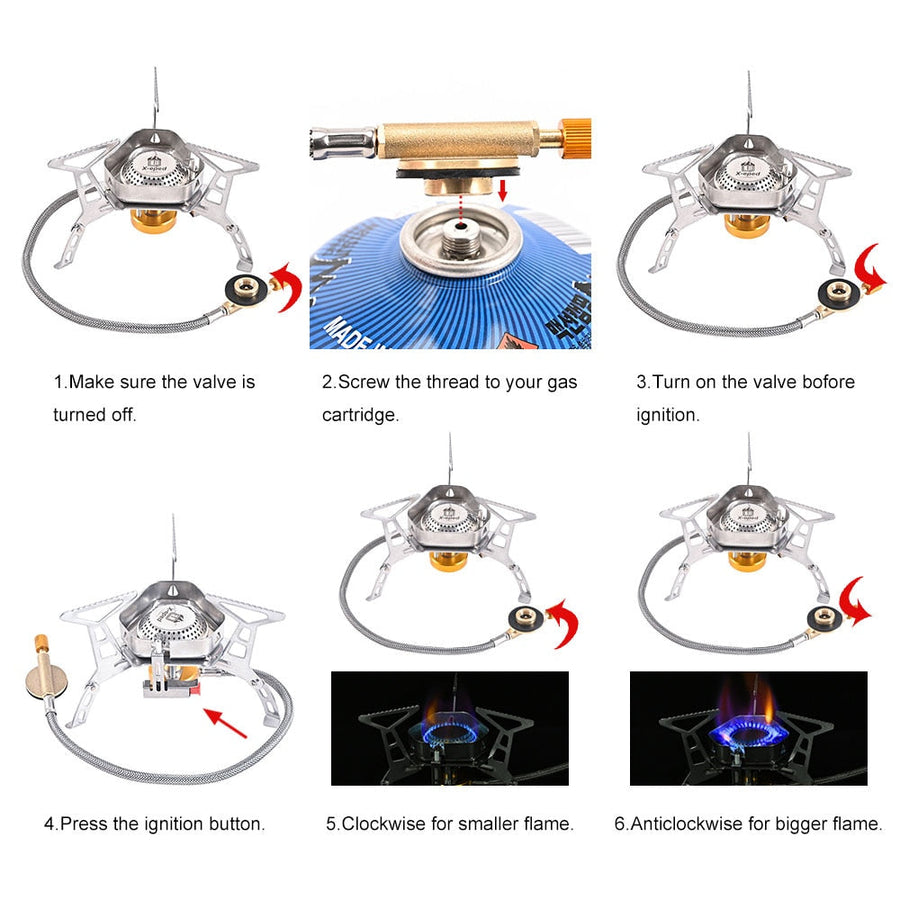 Windproof Outdoor Camping Gas Stove - Image 4