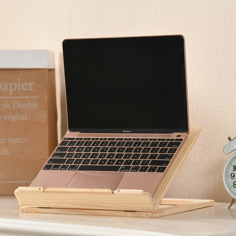 Creative Bookworm Wooden Tablet Stand - Image 1
