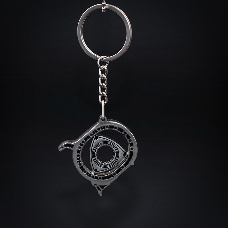 Spinning Rotor Metal Keychain