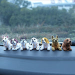 Cute Head Shaking Dogs Car Decor