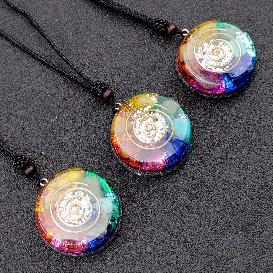 Meditation Helper Geometric Pendant Necklace - Image 2