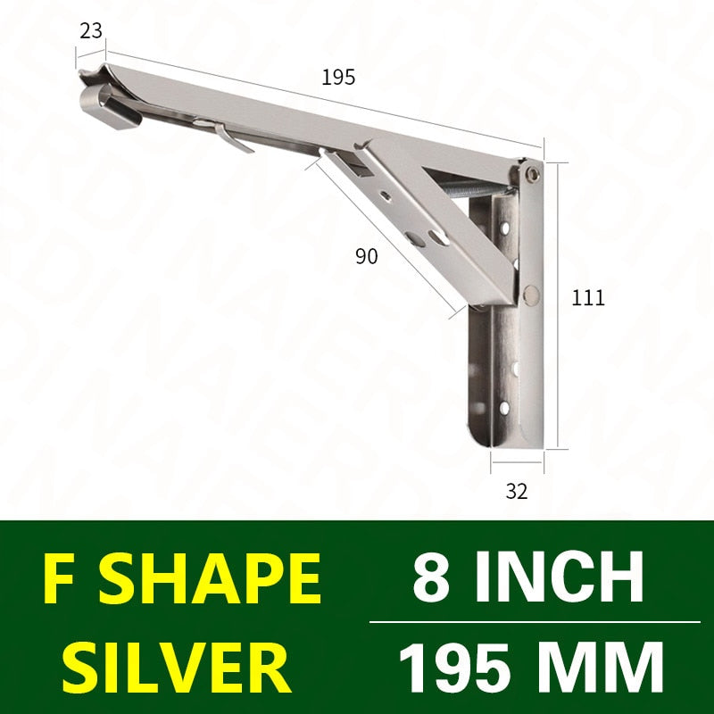Wall-Mounted Foldable Shelf Organizer Bracket - Image 17
