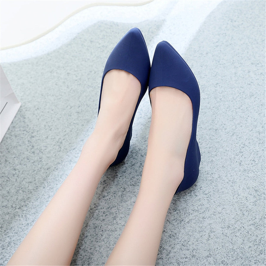 Summer Waterproof Comfy Slip-on High Heels - Image 7
