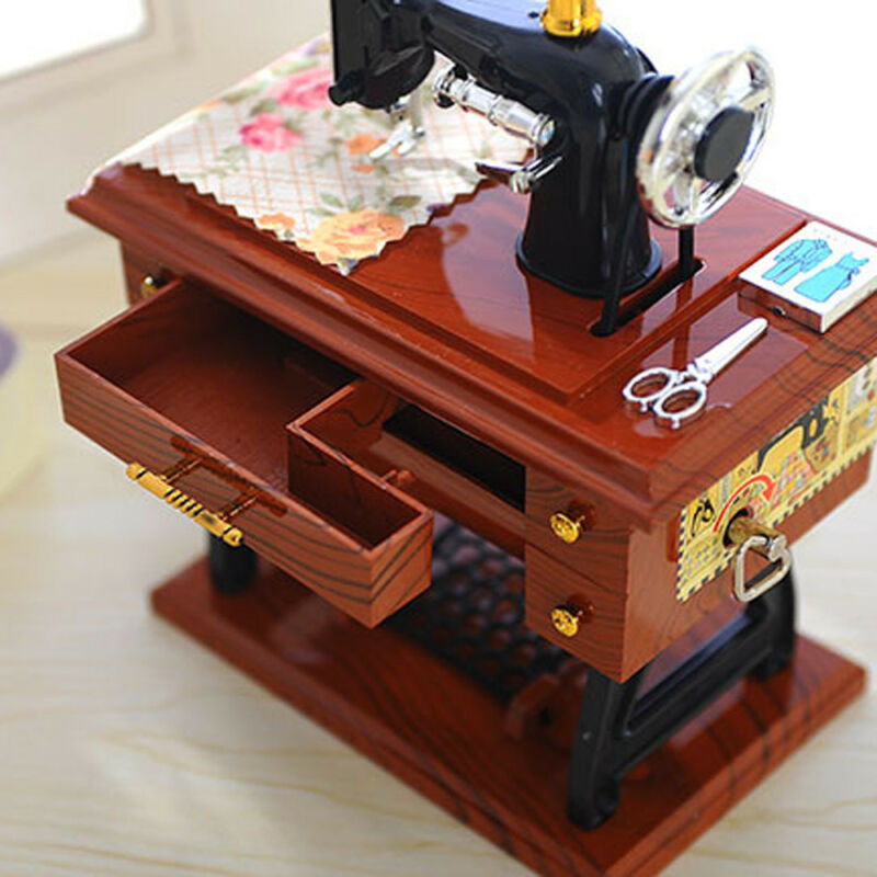 Mini Craft Retro Sewing Machine Decor - Image 7