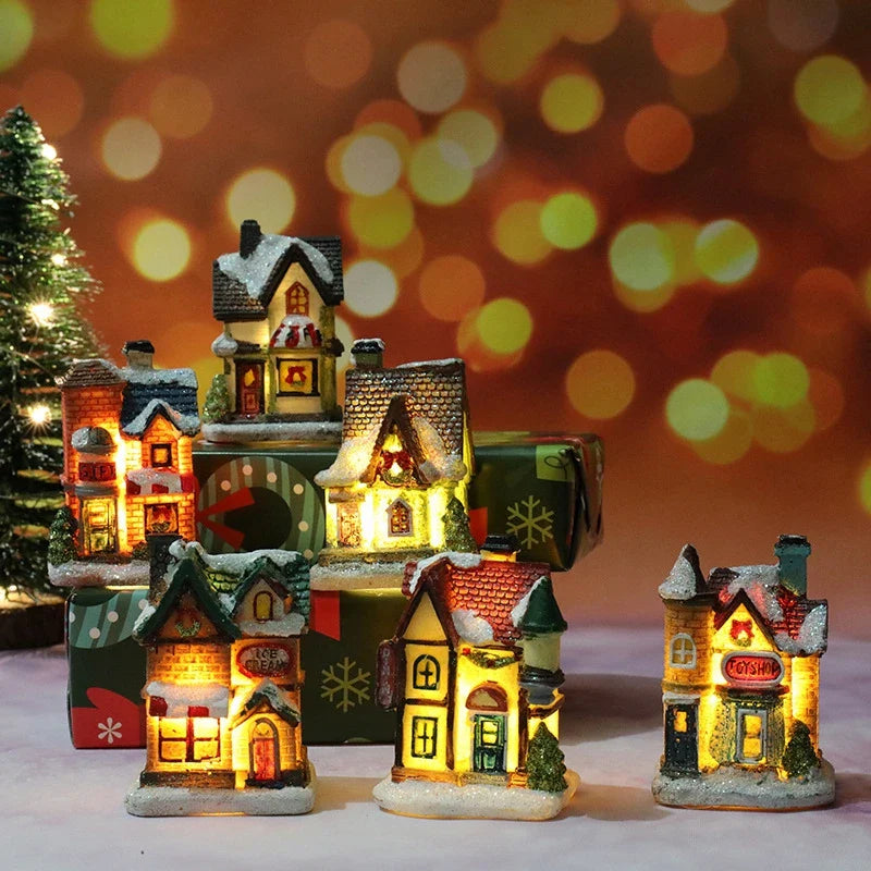 Winter Dreams LED Christmas House Figurines - Image 0