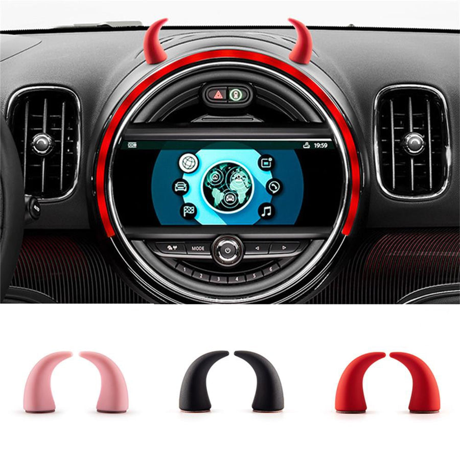 3D Devil Horns Car Dashboard Accessory - Image 3