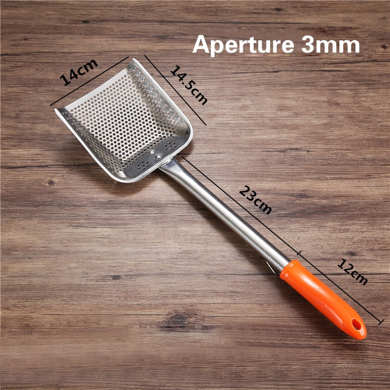Stainless Steel Fryer Strainer Spatula - Image 9