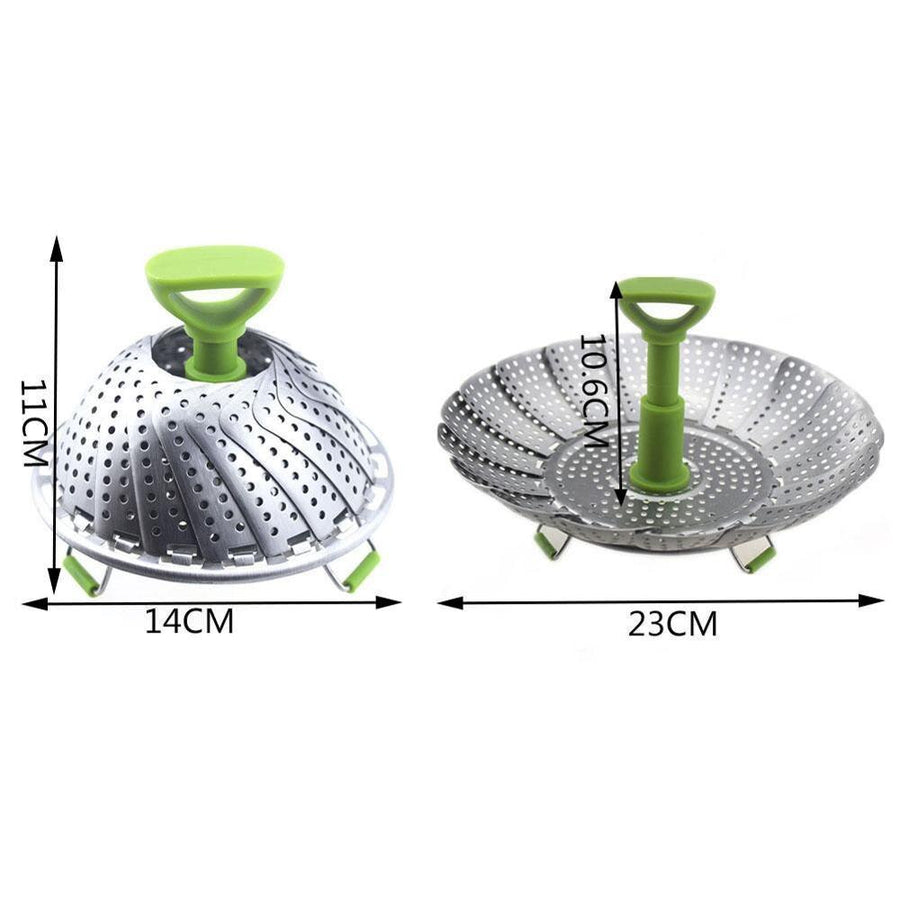Stainless Steel Foldable Steamer Basket - Image 6