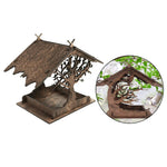 Rustic Treehouse Wooden Bird Feeder