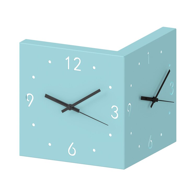 Two-Faced Corner Media Digital Wall Clock - Image 6
