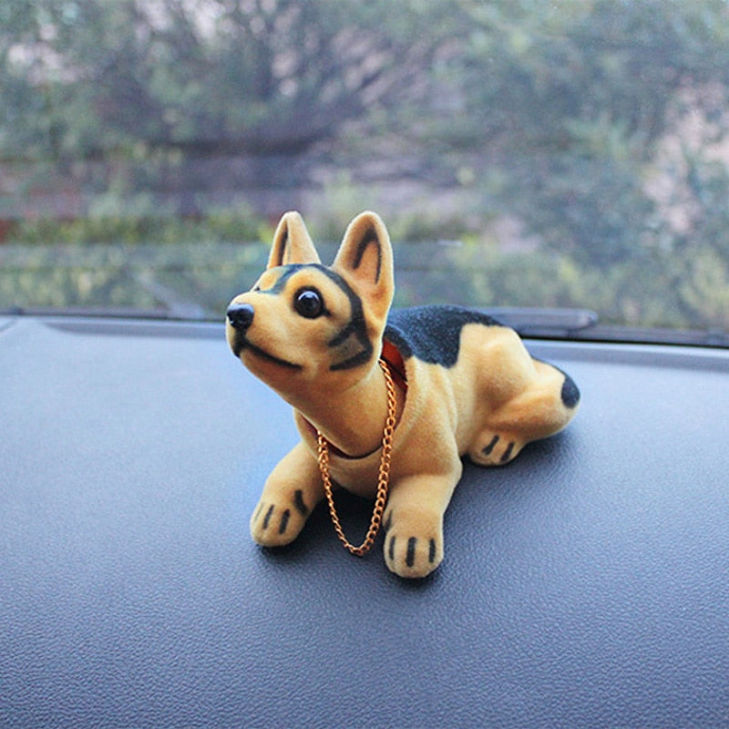 Cute Head Shaking Dogs Car Decor