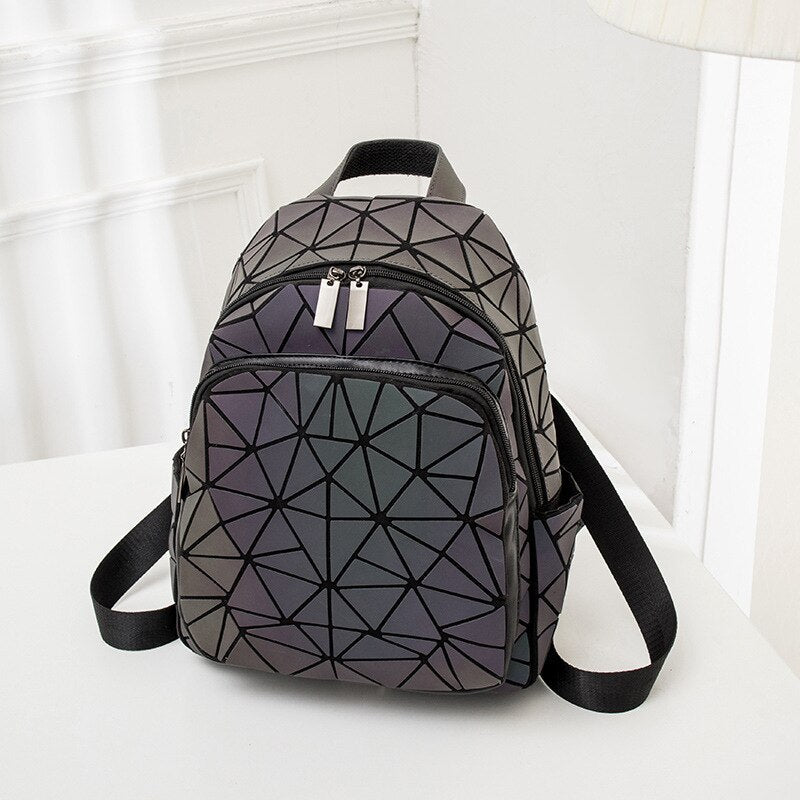 Rainbow Rise Luminous Holographic Backpack - Image 10