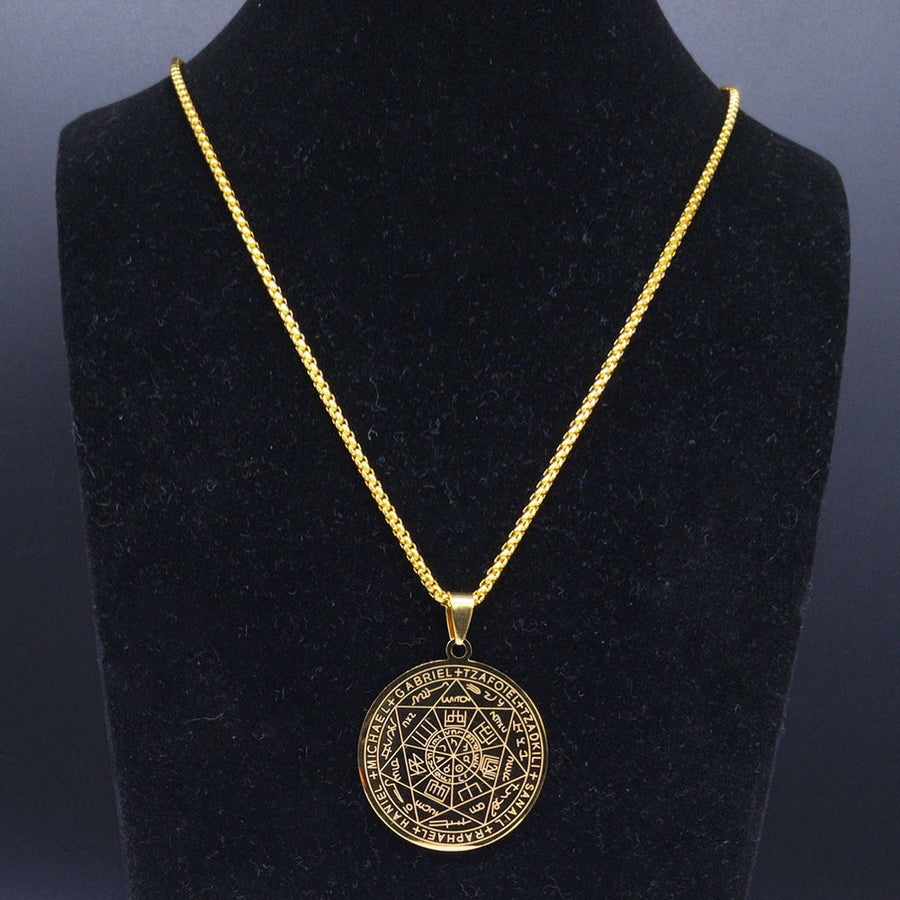 Divine Guardian Seven Archangels Stainless Steel Pendant Necklace - Image 12