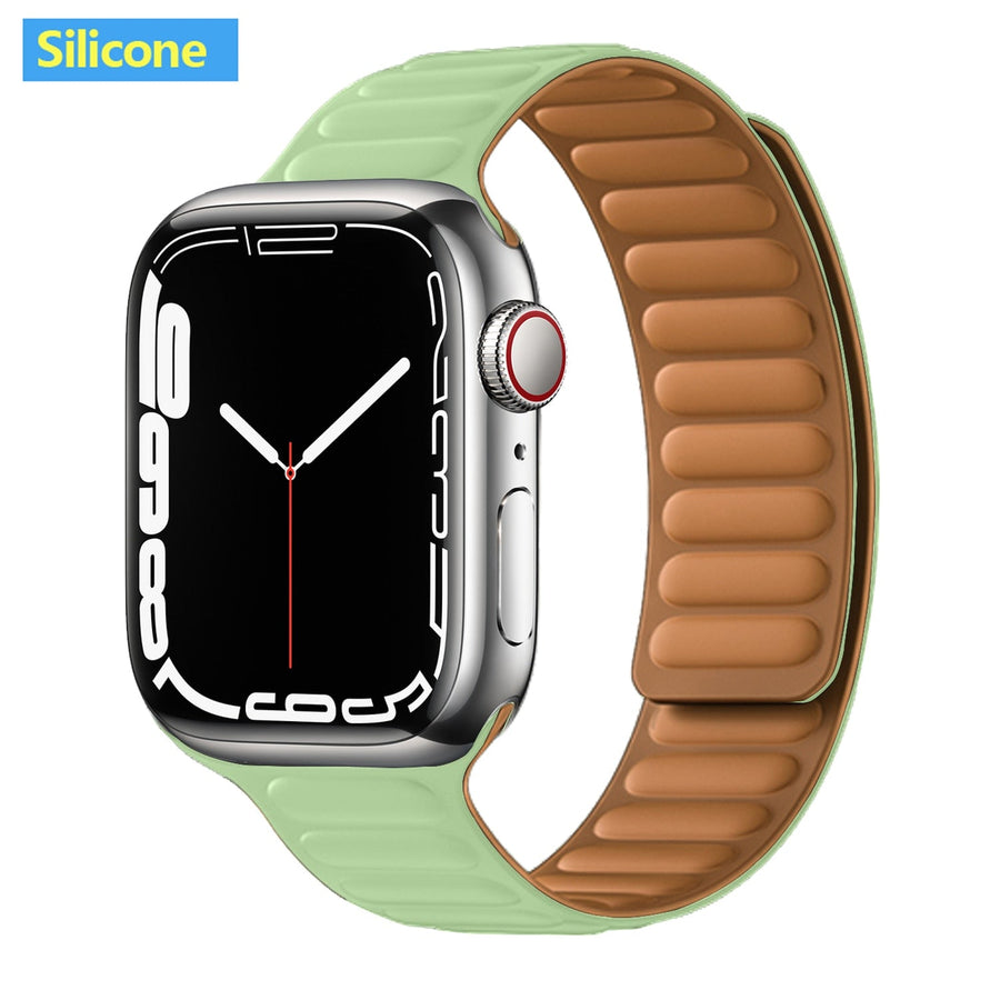 Magnetic Strap Leather Smart Watch Band - Image 26