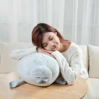 Chubby Seal Round Plush Pillow - Image 3