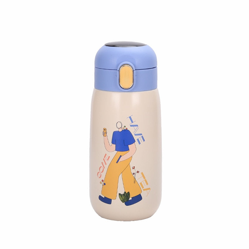 Funky LED Temperature Display Thermal Water Bottle - Image 1