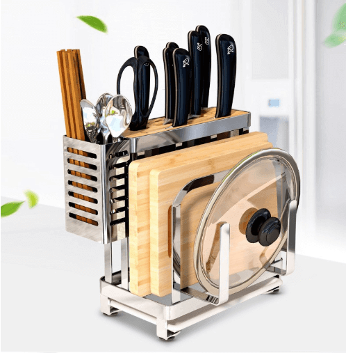 Stainless Steel Kitchen Utensils Organizer Drying Rack - MaviGadget