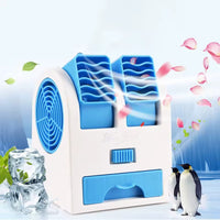 Dual-Outlet Turbo Cooling Desk Humidifier Fan - Image 2