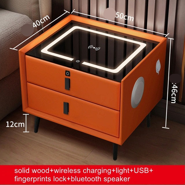 Creative Multifunctional Smart Bedside Speaker Table - Image 14