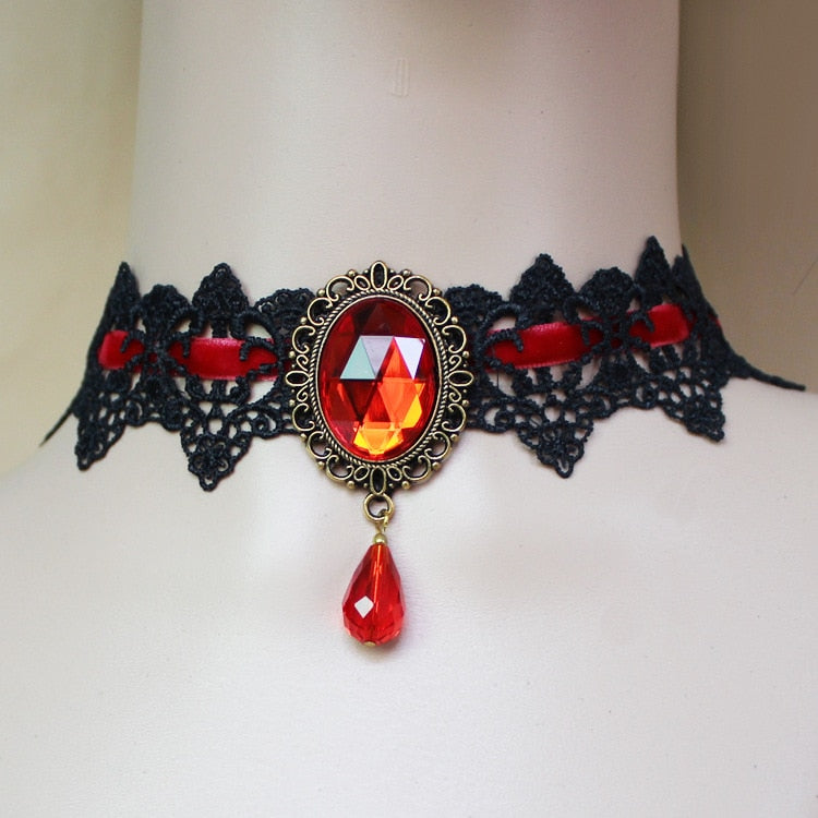 Red Bat Halloween Necklace - Image 3