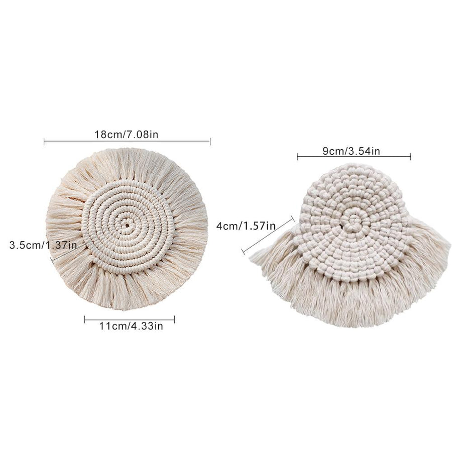 Nordic Macrame Cup Cloth Coaster - Image 6