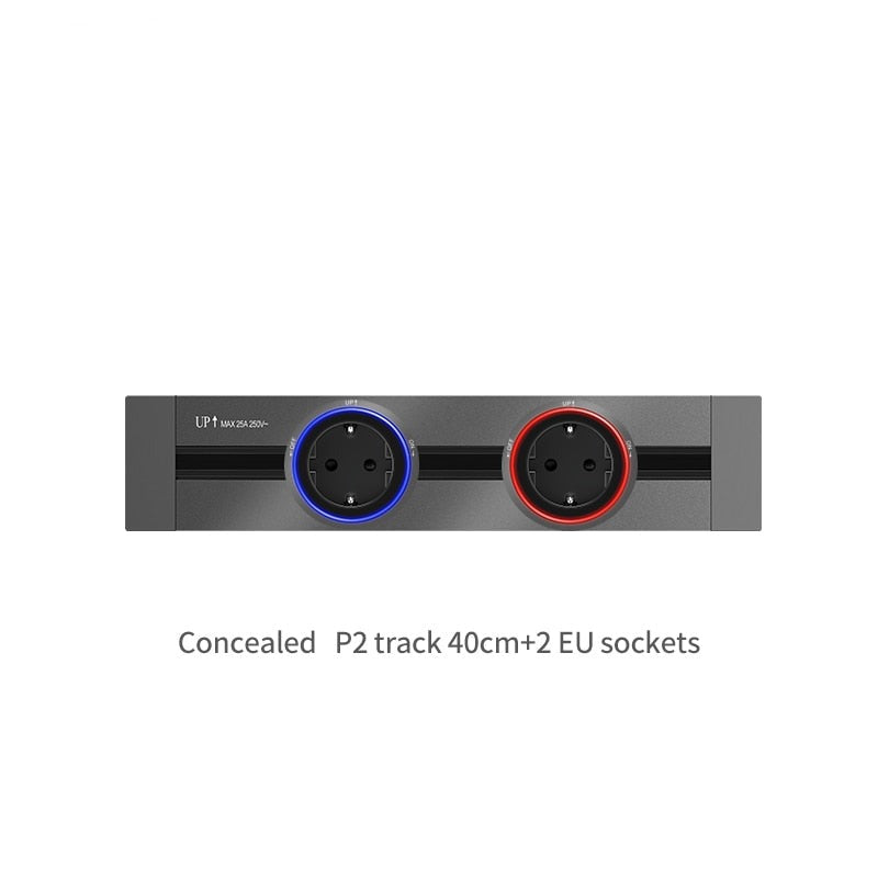 Multiple Power Electric Extension Socket Track