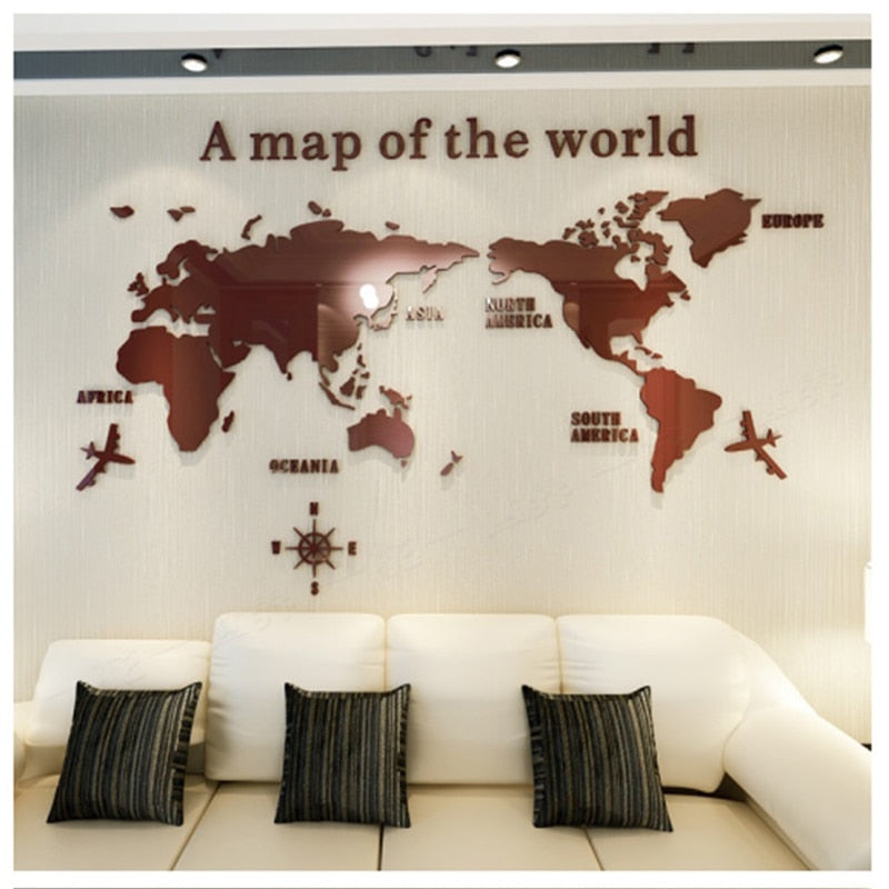 Globe Vision World Map Sticker - Image 2