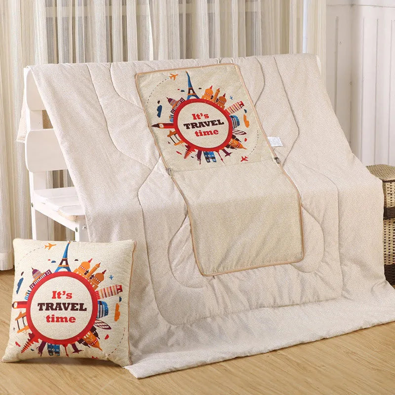 Cozy Convertible Pillow Quilt Combo Blanket