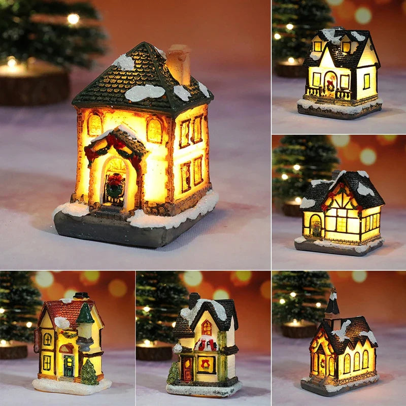Winter Dreams LED Christmas House Figurines - Image 4