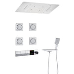 Smart Digital Touchscreen Multi-Jet Rainfall Shower System