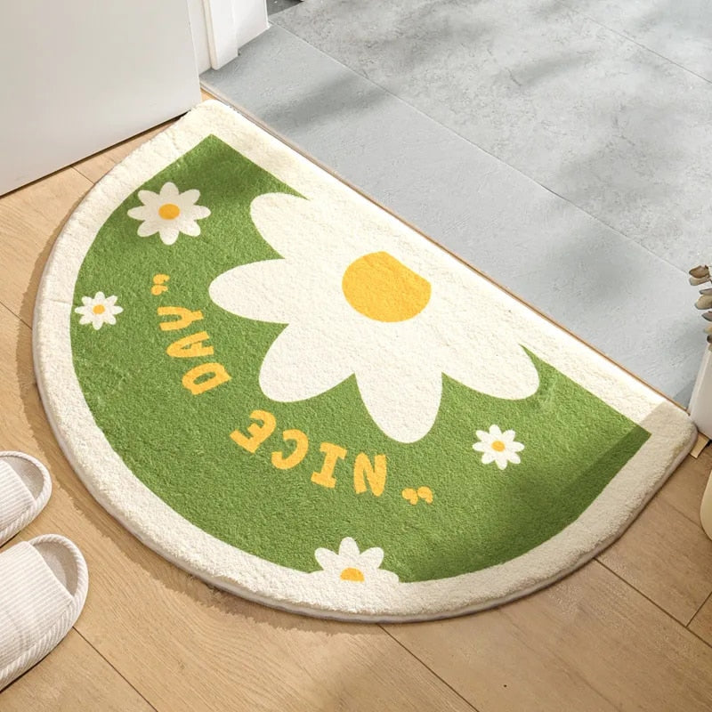 Floral Non-Slip Kawaii Doormats - Image 2