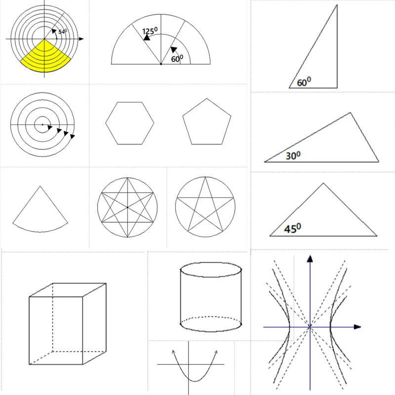 Geometric Art Design Architect Ruler - Image 4